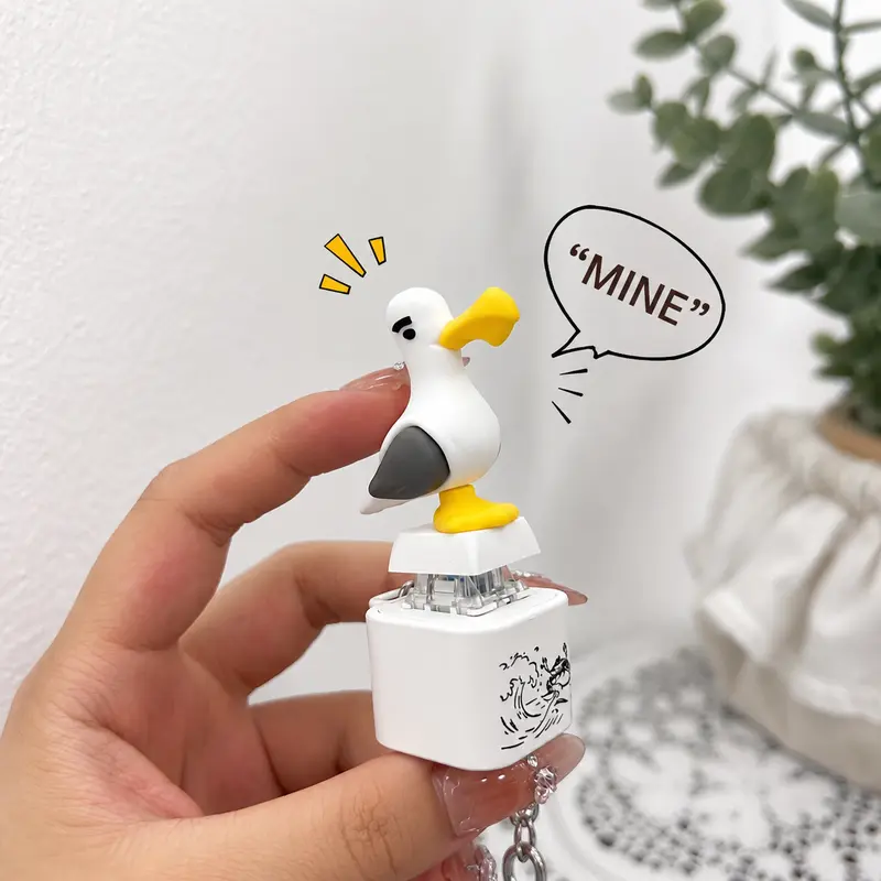Sound LED Seagull MINE Keychain Funny Interactive Gift