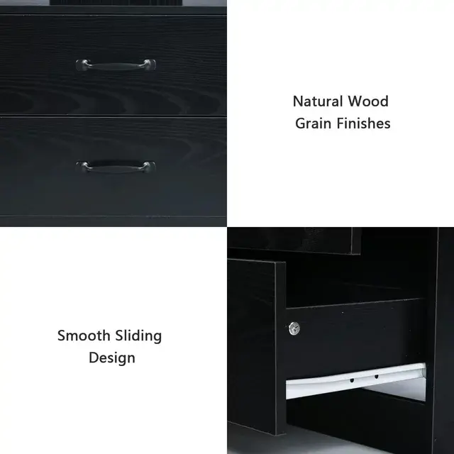 NUVAROX Modern LED Side Table with Storage Drawers - Image 5