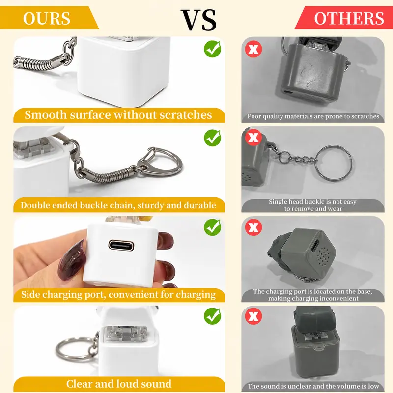 Sound LED Seagull MINE Keychain Funny Interactive Gift - Image 7