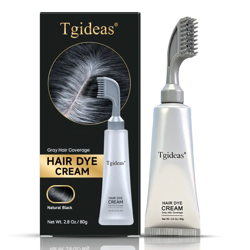 Portable Hair Dye Comb Cream | Full Gray Coverage Hyaluronic Acid - Image 7